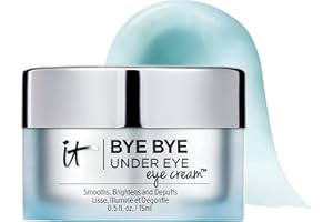IT Cosmetics Bye Bye Under Eye Eye Cream - Hydrating, Quick-Absorbing Formula - Smooths The Look Of Fine Lines & Wrinkles, Visibly Brightens Dark Circles - With Hyaluronic Acid - 0.5 Fl Oz