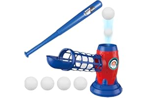 Baseball Pitching Machines - Automatic Ball Thrower, Adjustable Speed Baseball Trainer | Baseball Tennis Pitching Machine wit