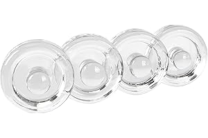 Jillmo Easy Grip Fermentation Weight- 4 Pack of Glass Weights for Wide Mouth Mason Jars