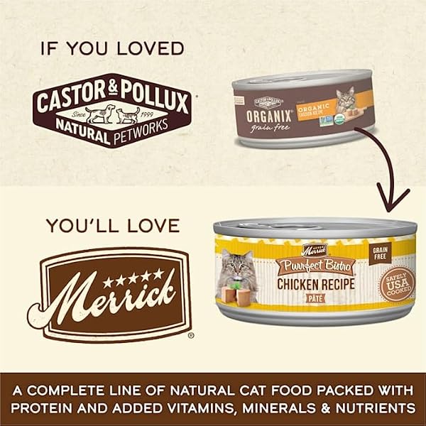 CASTOR & POLLUX ORGANIX GRAIN FREE CHICKEN PATE WET CANNED CAT FOOD, 5.5 OZ., CASE OF 24