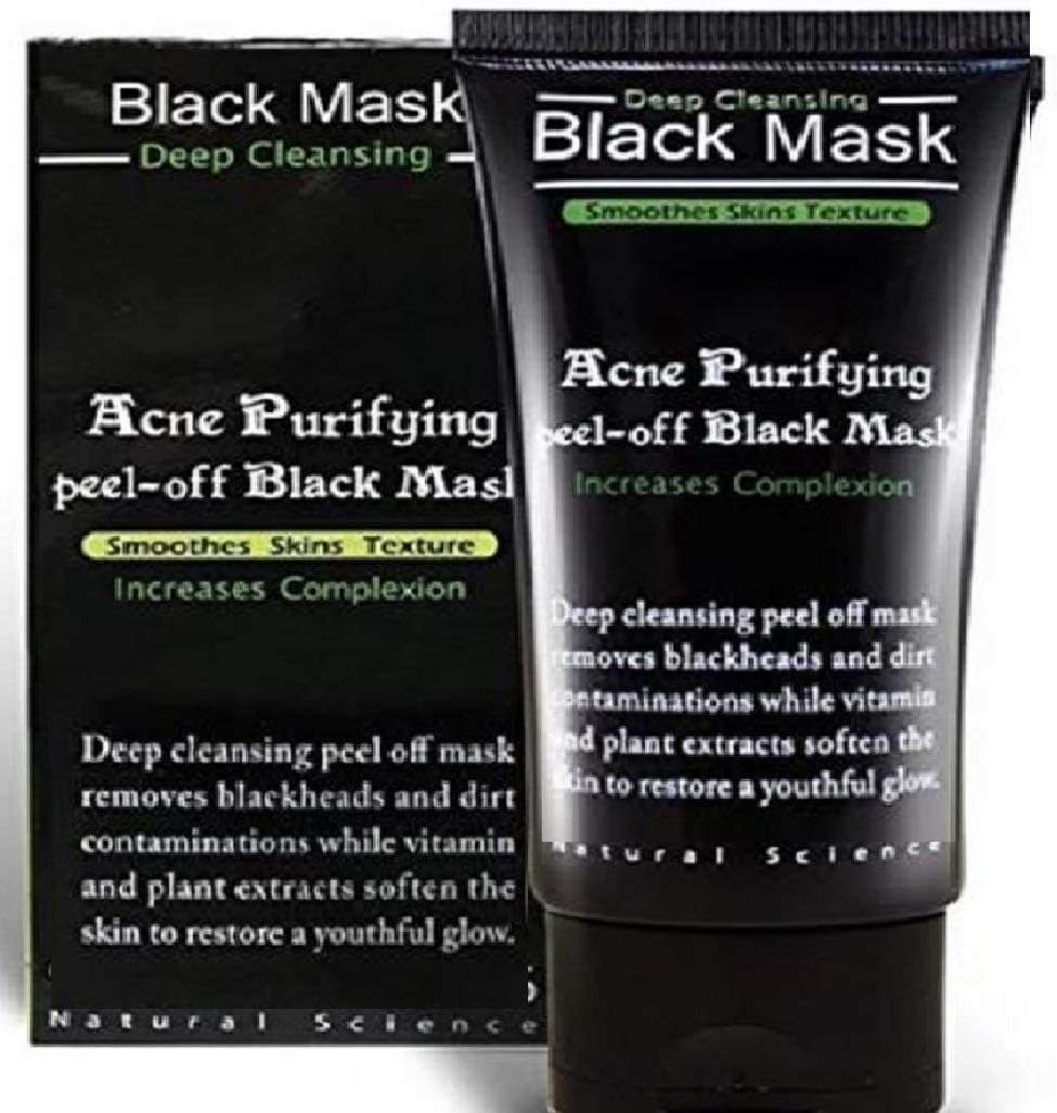 Blackhead Remover Mask Black Mud Face Mask Beauty - Deep Cleansing Purifying Black Peel off Charcoal Mask Mud Facial Mask Deep Pore Cleanse for Acne, Oil Control