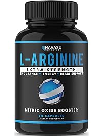 Extra Strength L Arginine - 1200mg Nitric Oxide Supplement for Muscle Growth, Vascularity & Energy - Powerful No Booster with L-Citrulline & Essential Amino Acids to Train Longer & Harder