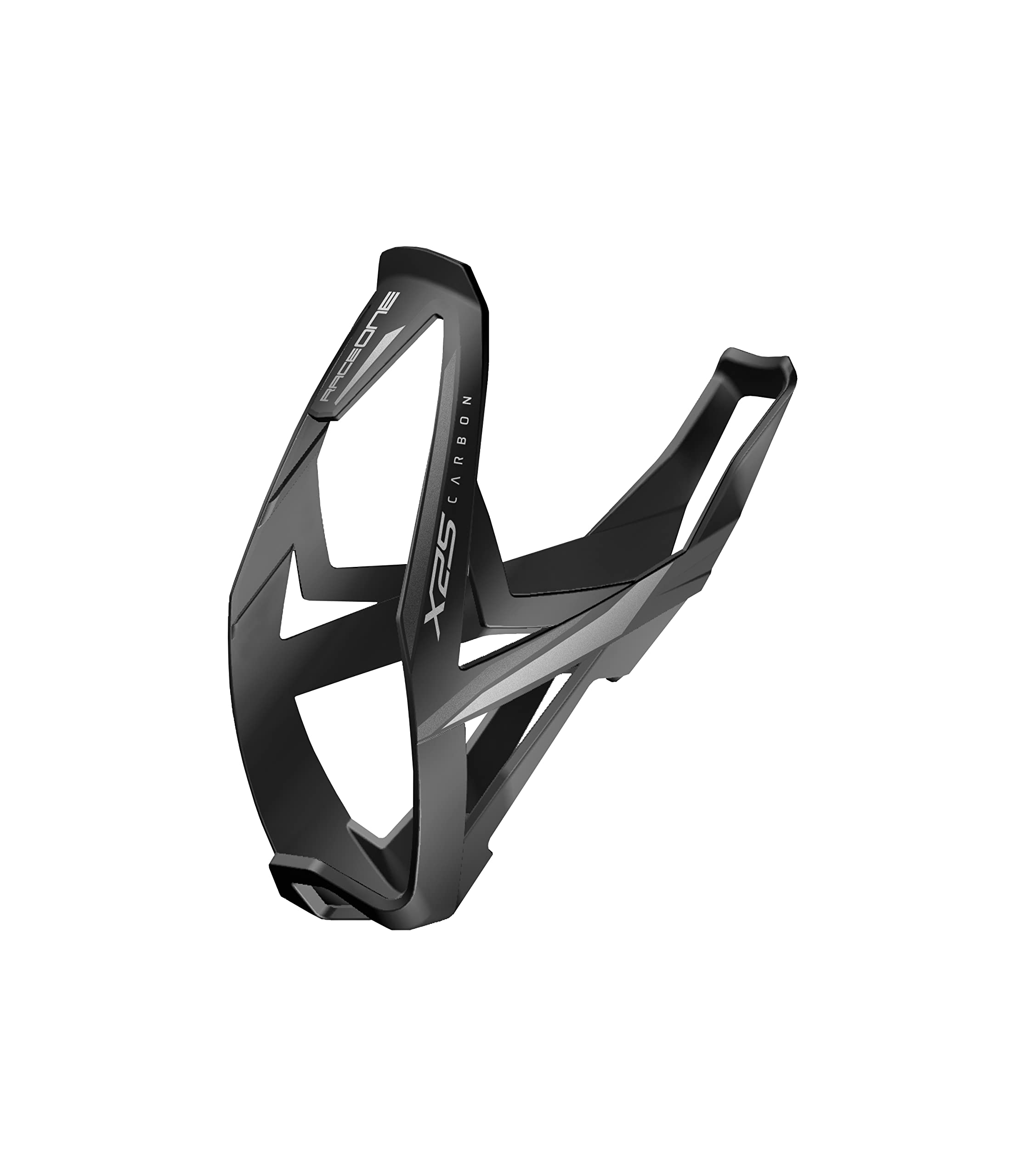 RaceOne - X25 Carbon Water Bottle Cage for Bicycle Bottles in Black/Silver