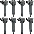 DICMIC Set of 8 Ignition Coil Pack Compatible with Lexus GS430 GX470 LS430 LX470 LX570 SC430 Toyota 4Runner Land Cruiser Sequoia Tundra V8 4.7L Replace# UF230, UF493, C1173, DQ50142, E788, E993