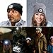 FUNTW Ultra Bright LED Unisex Lighted Beanie Cap/Winter Warm hat （USB Charging） (Orange Camouflage)
