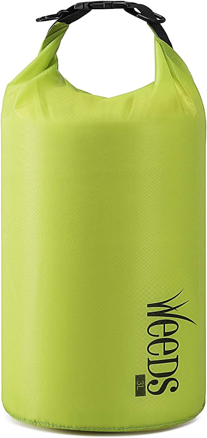 Weeds Waterproof Ultra Lightweight Dry Bag Dry Sack Roll-Top Closure Compression Sack for Swimming Fishing Boating Rafting Canoeing Kayaking Hiking and Camping