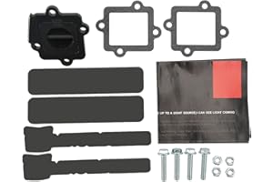 Motorcycle Reed Valve, V Force Reed Valve V352A ABS Reed Valve Assy with Gasket Screw Nutfor Zuma 50 YW50 2002‑2011,air intak