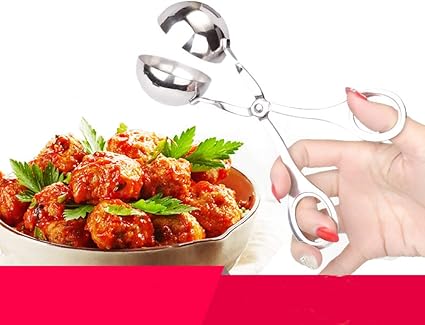 Amazon ミートボールメーカー ステンレススチール ミートボーラースクープ 便利なdiyクリップ ミートライスボール アイスクリームメーカー キッチンガジェット 小さな調理ツール Vidillo 調理器具 通販