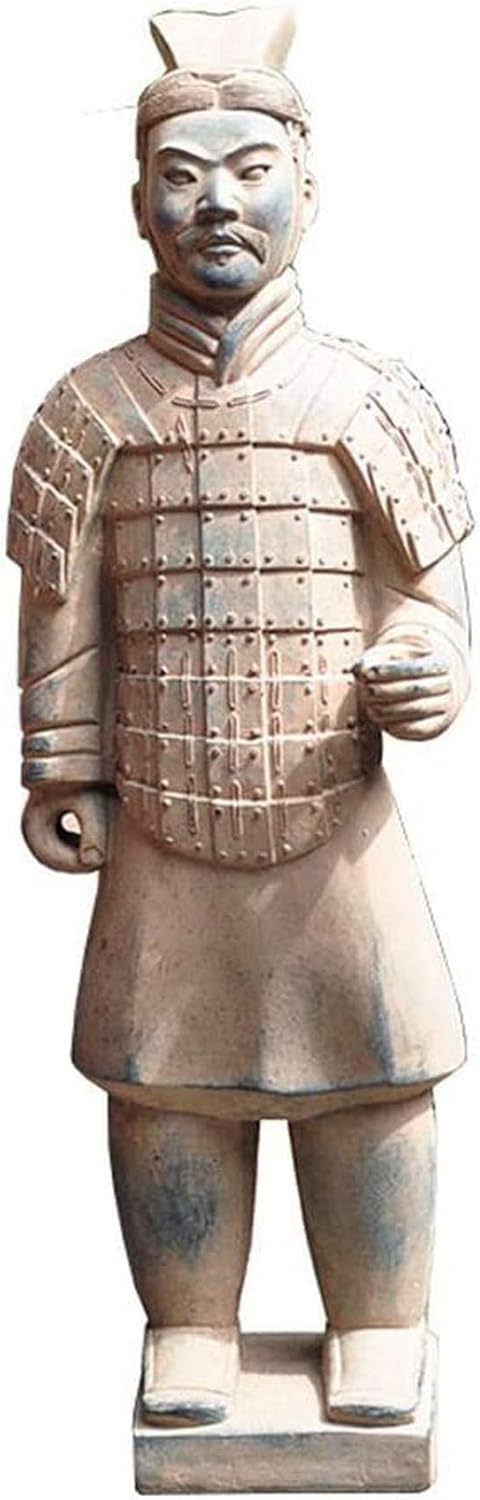 Terracotta Warrior Statue, Garden Ornament Terracotta Army Statue Chinese Terracotta Warriors The Large Standing Terracotta Army