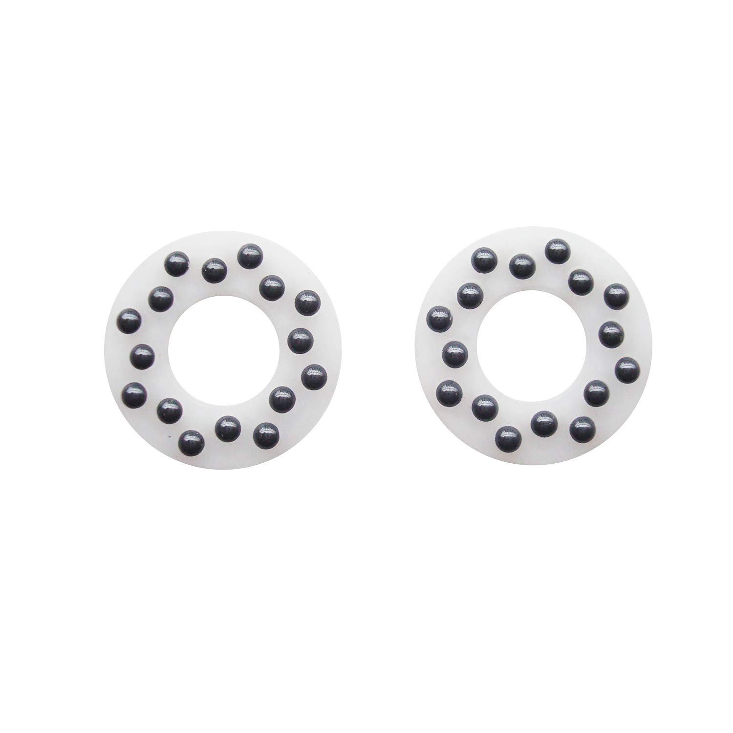 MYIW Folding pocket knife bearing ceramic ball washer,white nylon gasket with detent beads,outdoor camping hunting EDC survival knives bearing - pack 2 pieces (C)