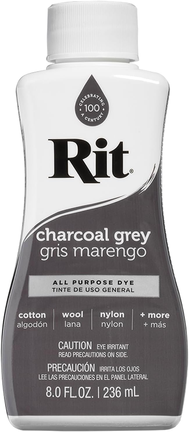 Rit Multi Purpose Liquid Paint 8 Fl Oz Charcoal Grey Dye