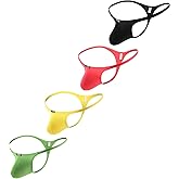 iKingsky Men's Sexy Pouch G-string Underwear Sexy Low Rise Bulge Thong Underwear
