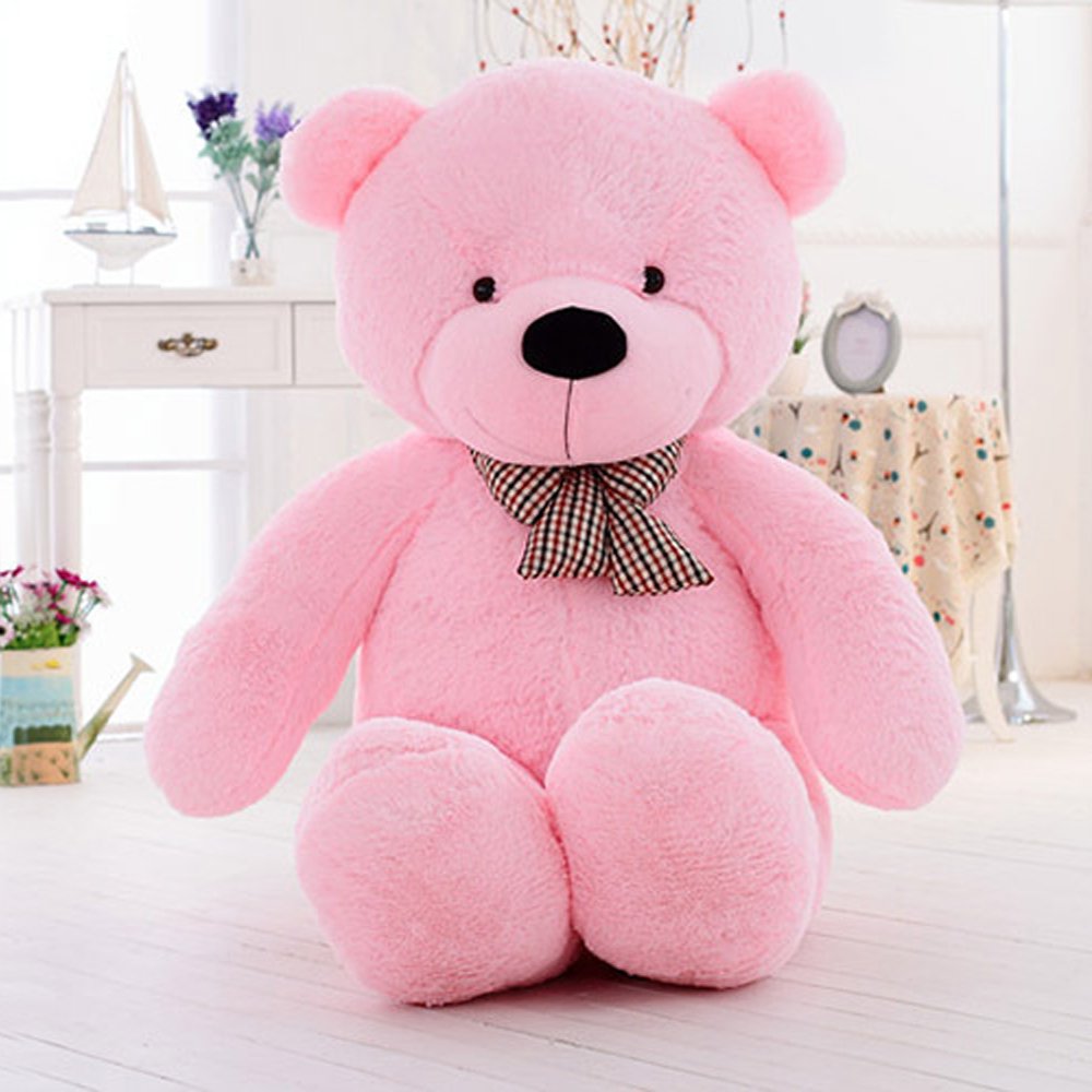 MorisMos Giant Cute Soft Toys Teddy Bear for Girlfriend Kids Teddy Bear (Pink, 47 Inch)