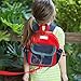 Toddler Backpack with Leash Never Lets Your Kids Get Away! Cute Child Safety Harness Bag for Pre-School! Keeps Essential Items Ready for Childcare! Great for Boys and Girls ! (Old Red)