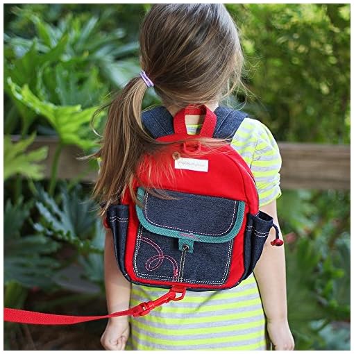Toddler Backpack with Leash Never Lets Your Kids Get Away! Cute Child Safety Harness Bag for Pre-School! Keeps Essential Items Ready for Childcare! Great for Boys and Girls ! (Old Red) - Image 4