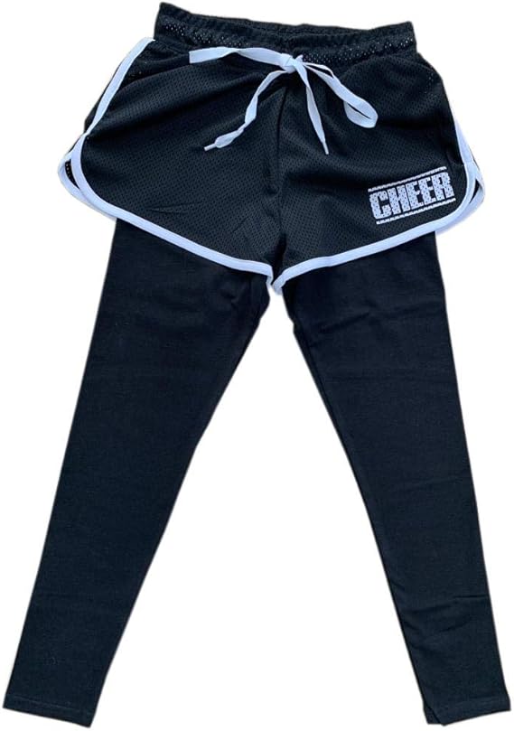 Amazon チアー Cheer Ex レギンス付きパイピングメッシュショートパンツ Cx26 キッズ Tシャツ カットソー 通販