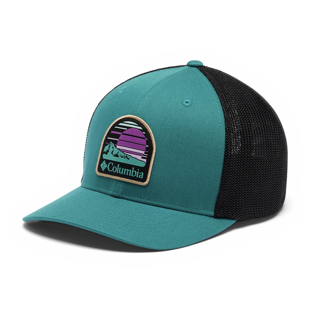 Photo 1 of Columbia Unisex Mesh Ball Cap, River Blue/Black/Peaceful Perspective, Large/X-Large