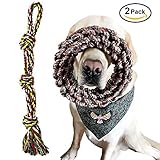 Extra Large Breed Dog Toys, Dog Rope Toys for Large Dogs Aggressive Chewers Tug of War, Durable Thick Cotton Dog Chew Toy Set Interactive Dog Toys 2 Pack