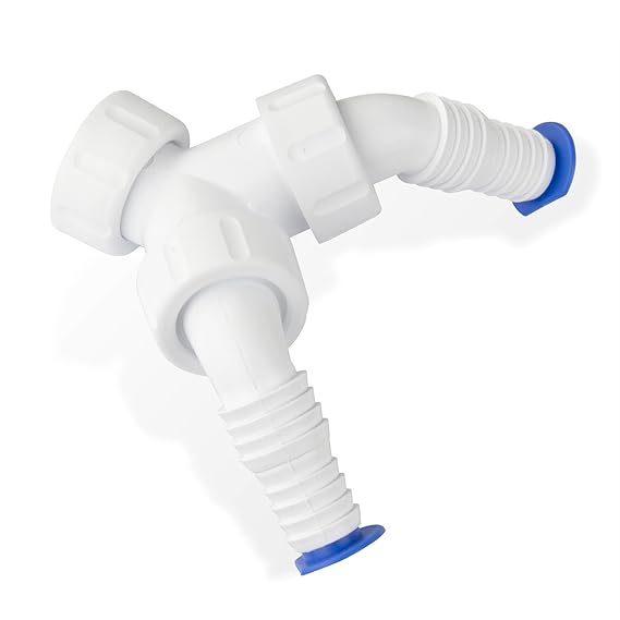 PP - Doppeltülle für Siphon Geräteanschluss Weiche 1' Zoll