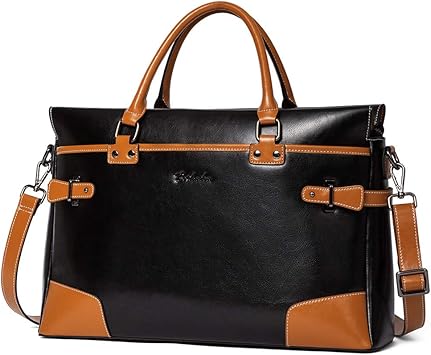 leather briefcase amazon