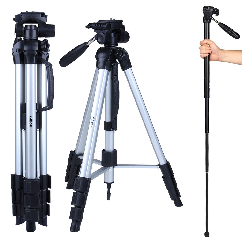 Albott 70" Travel Portable DSLR Camera Tripod Monopod Flexible Head for