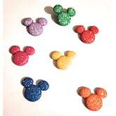 The Classic Disney Collection by Dress It Up Buttons and Embellishments - 7 Pieces - 2025 Glitter Mickey