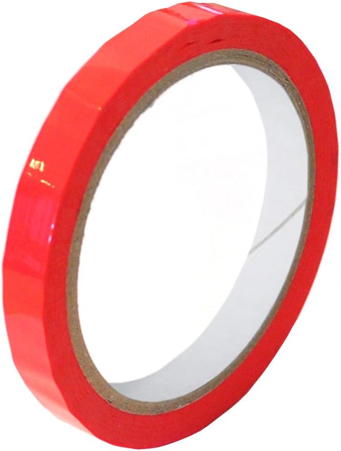 Bag Neck Sealer RED Tape 12mm x 60m x12 Rolls for Dispensers Amazon.co