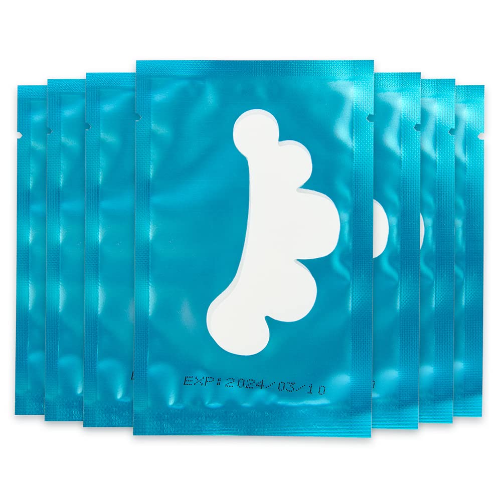 50Pairs Eyelash Extension Pads Under Eye Gel Pads Lash Pads Lint Patches Under Eye Patches Eye Pads for Eyelash Extensions (Flower-Blue) — image 1