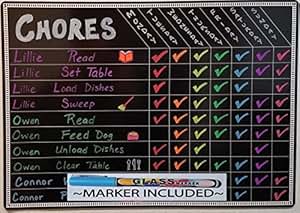 Amazon.com : Chore Charts for Kids Multi Use Magnetic Dry Erase Board