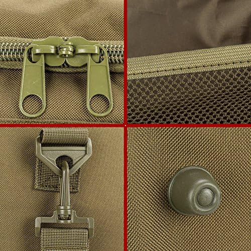 ARMYCAMO ArmyCamoUSA Military Tactical Duffle Bag Gym Travel Hiking & Trekking Sports Bag with Shoes Compartment 8 ARMYCAMO ArmyCamoUSA Military Tactical Duffle Bag Gym Travel Hiking & Trekking Sports Bag with Shoes Compartment