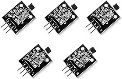 Fasizi 5pcs Hall Effect KY-003 Magnetic Sensor Module DC 5V Arduino PIC AVR