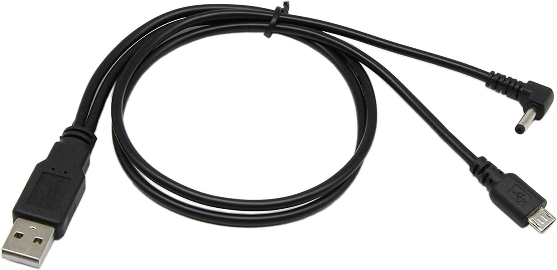 zdyCGTime USB to Micro USB & 3.5 1.35 mm 5 Volt DC Barrel Jack Power Cable-20Inch