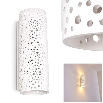 Wandlampe Jabiru Aus Keramik In Weiss Wandleuchte Mit Lichteffekt