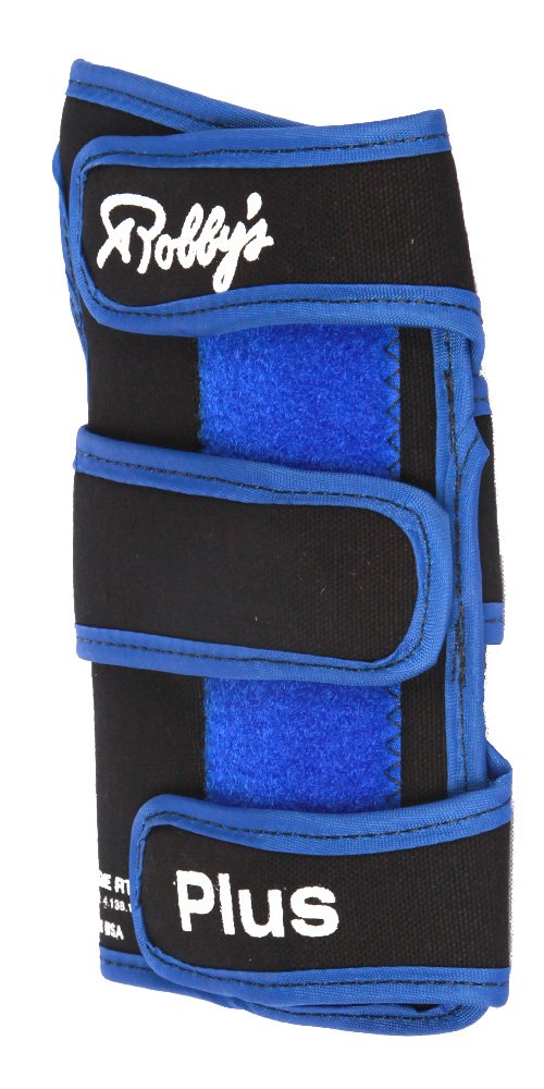 Robby's Men's Coolmax Plus Right Wrist Support Bowling GloveBlack/Blue