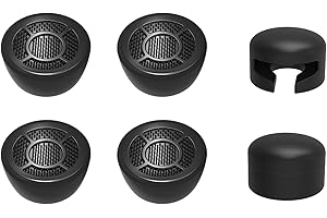 JOYSOG PS5 Joystick Caps, Silicone Thumbsticks Cover for Sony PS5 Playstation Portal Controller Joystick Replacement Thumb Joystick Caps(Black)