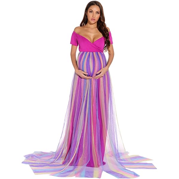 TBUIALL Maternity Short Sleeve Fall Dress - Half Blue Pink, Tea Party Dress, Small at Amazon Women's Clothing store TBUIALL Maternity Short Sleeve Fall Dress - Half Blue Pink, Tea Party Dress, Small at Amazon Women's Clothing store