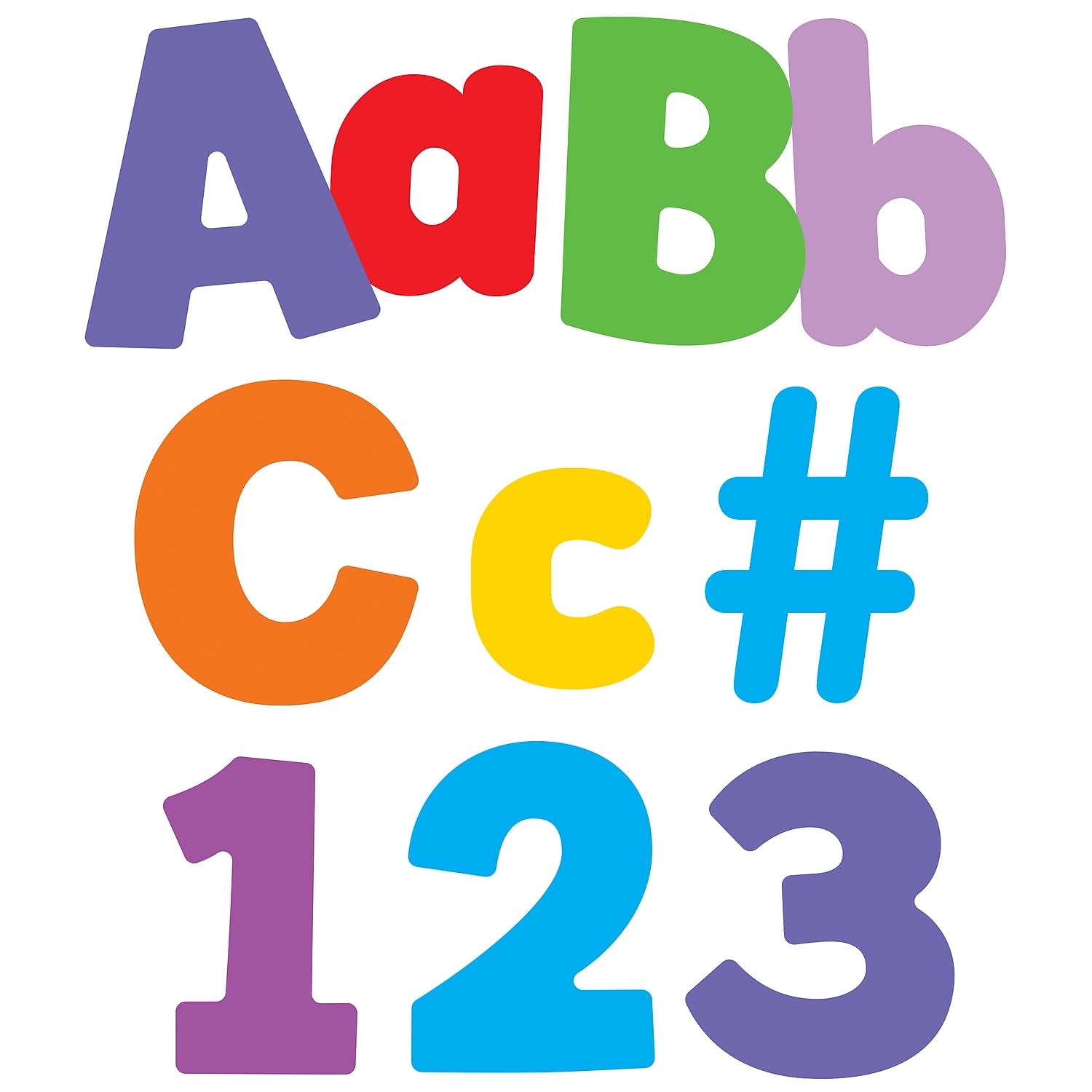 Carson Dellosa 219-Piece Colorful Cutout Letters, 4