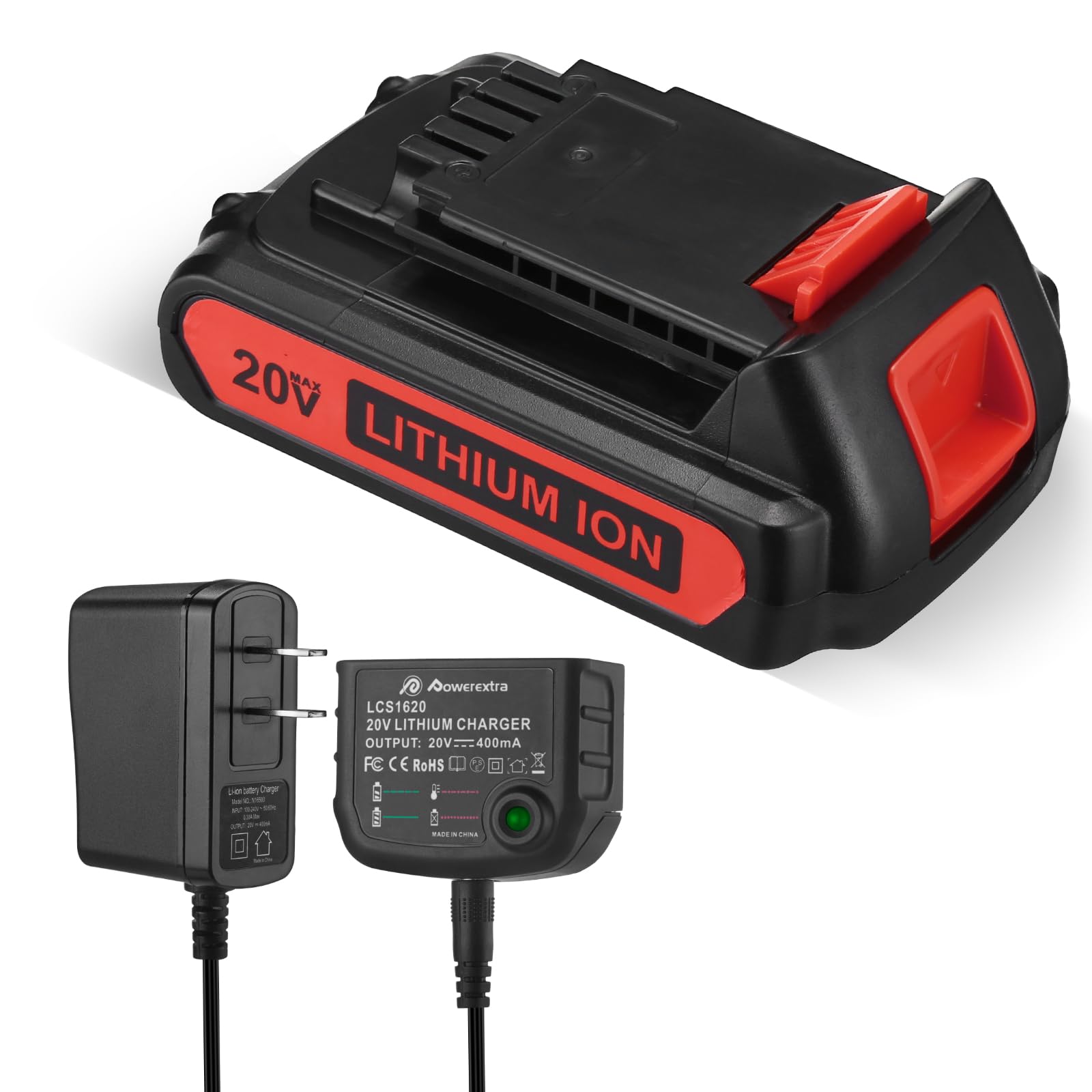 LBXR20 Li-Ion oplader voor Black & Decker 10,8 V 14,4 V 18 V 20 V serie LBXR20-OPE LB20 LBX20 LBX4020 LB2X4020 LBXR2020-OPE BL1514 LBXR16