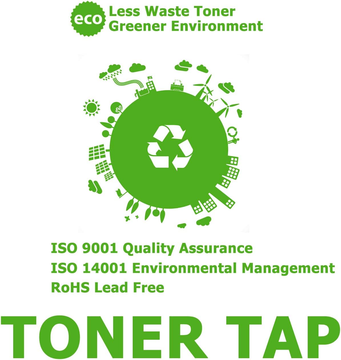 Toner Tap for Xerox Phaser 6510, WorkCentre 6515 Compatible Toner Replacement High Yield (5 Pack, 2 Black, 1 CMY): Electronics