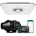 VIVOSUN Smart Grow System with AeroLight A100SE 100W LED Grow Light with Circulation Fan, AeroZesh S4 4-inch 208 CFM Inline Duct Fan, and GrowHub E42A Temperature & Humidity WiFi-Controller