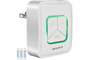 Hendun Power Failure Alarm, GFCI Circuit Failed Dector Alerter, Smart Power Outage Reminder for Deep Freezer in Garage, Circuit Breakers GFCI Trip Alarm（Rechargeable Batteries Included）