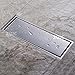 ZOIC Linear Stealth Tile Insert Floor Grate Bathroom Shower Waste Drain 304 Stainless Steel Side Outlet 27.55 Inches (700mm)