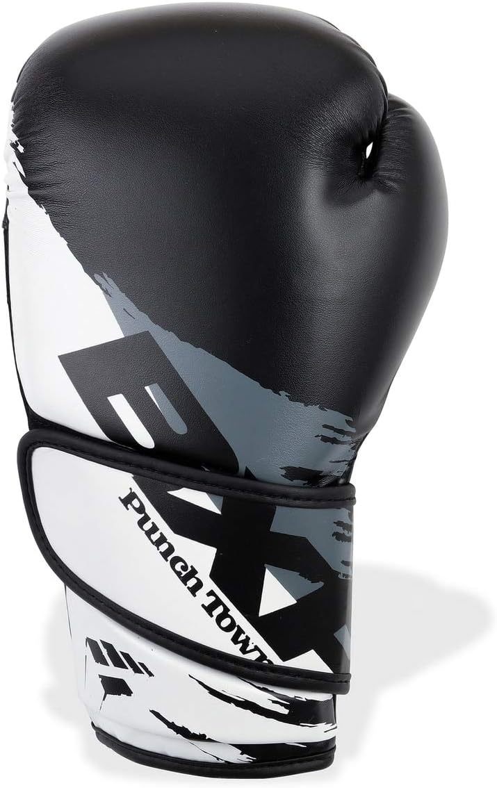 PunchTown BXR KR Boxing Gloves Black/White
