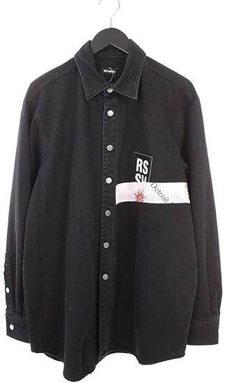 raf simons carry over denim shirt