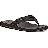 Sanuk Mens Ziggy ST | Flip Flops for Men | Mens Sandals | Beach Sandals | Water Friendly & Lightweight | Comfort Footbed