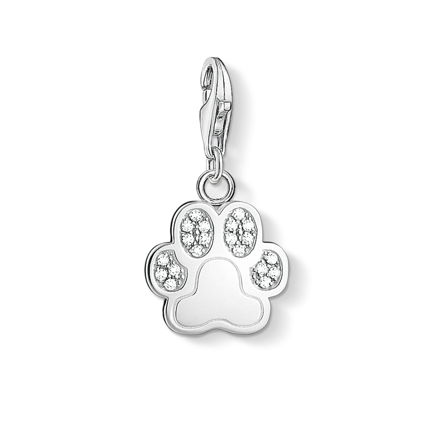 Thomas Sabo Charm pendant paw Charm pendant paw 925 Sterling Silver