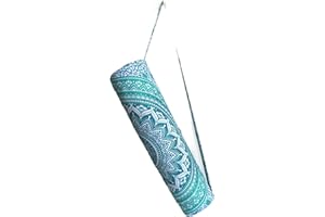 INDIAN CRAFT CASTLE ICC Yoga Mat Bag Carrier Full-Zip Exercise Yoga Mat Carry Bag for Women Men with Multi-Functional Storage Pockets and Adjustable Shoulder Strap 26X6 Inches