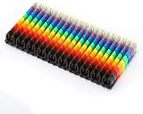 Hilitand 100x 2.5mm² Wire Number Marker Clips Plastic Cable Labels Color Coded view 8