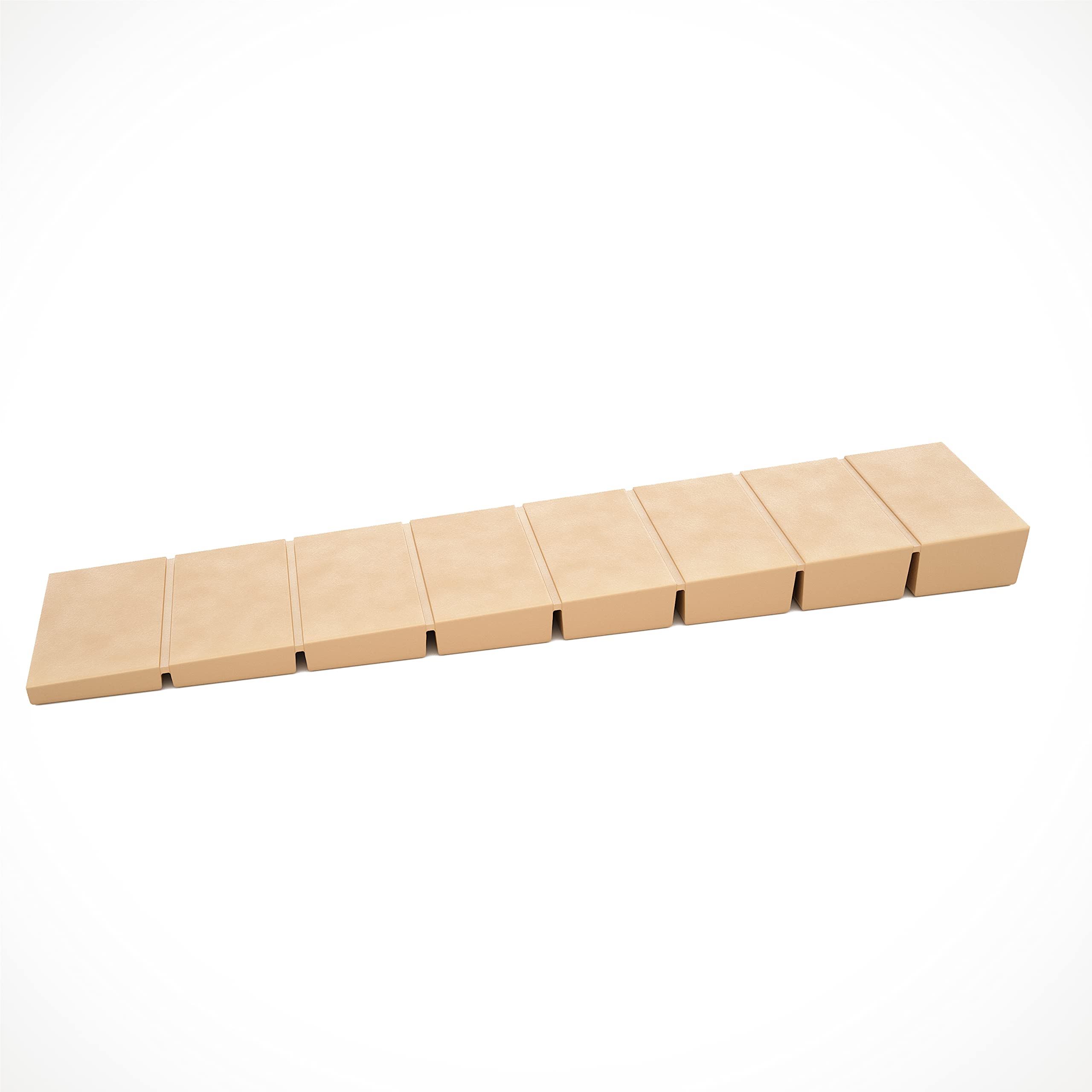 100 x Furniture Levelers/Alignment Shim Wedge | Custommizable Rated Break Point | Sossai® MKB-100 Wheel Chocks | Colour: Beige