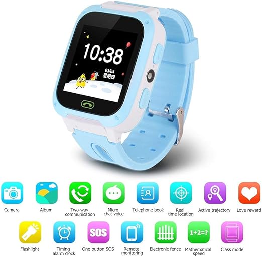 Goglor Teléfono Smartwatch para niños, LBS/GPS Rastreador a Prueba ...